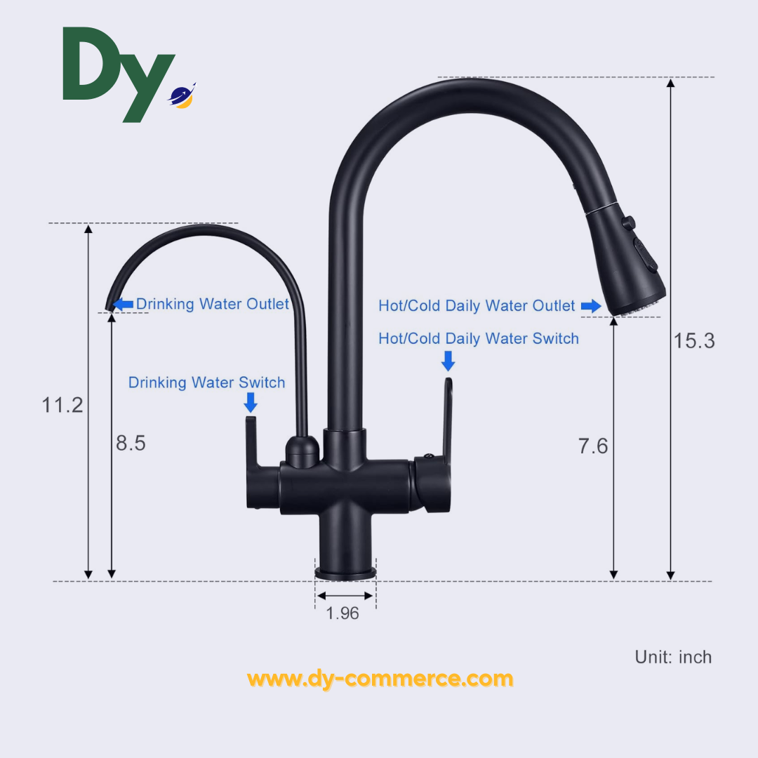 Faucet Dual RO - Black color