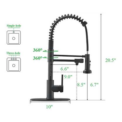 Faucet Dual RO Model PK1 - Black color